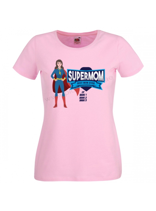 SuperMom Best Mom Ever Customized T-Shirt