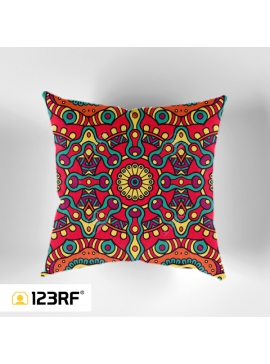 Colorful Abstract Ornaments Cushion